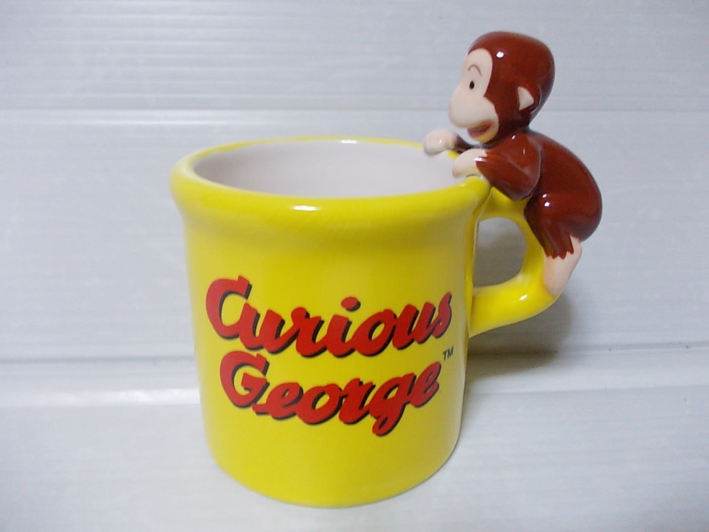キュリアス ジョージ 陶器製 マグカップ コップの中のバナナをのぞいているジョージ おさるのジョージ ひとまねござる サル の落札情報詳細 ヤフオク落札価格情報 オークフリー スマートフォン版