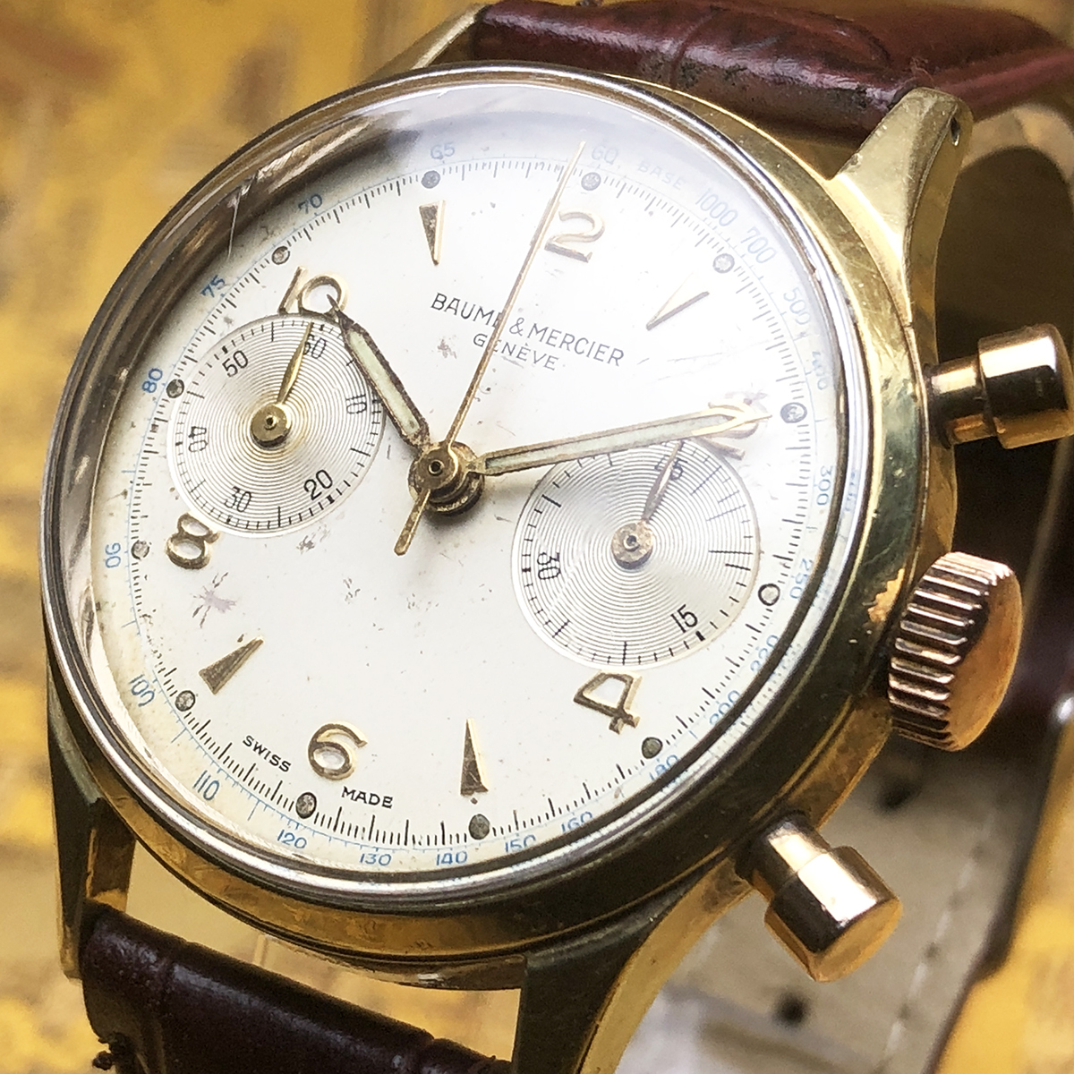 Baume & Mercier アンティーク ブラウン革ベルト 腕時計 【公式通販】