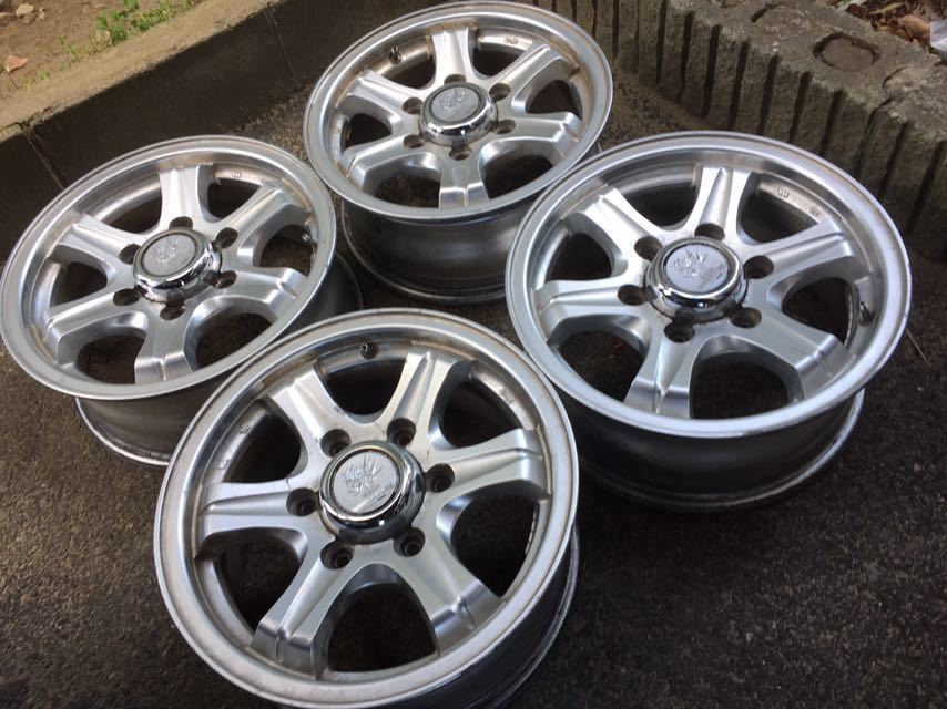 Weds Adventure 15 6jj 33 6h アルミホイール4本セット ハイエース 深リム Jdm ロンシャン Usdm ヘラフラ 旧車 スタンス の落札情報詳細 ヤフオク落札価格情報 オークフリー スマートフォン版