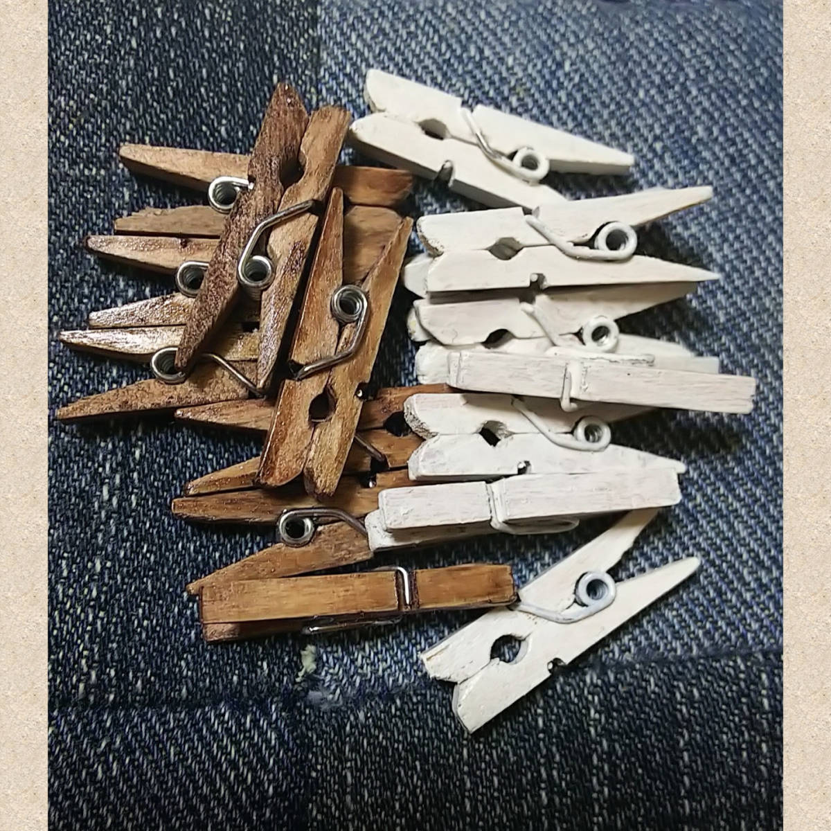 新品 ミニミニ 木製クリップ 木製ピンチ ハンドメイド 送料無料 の落札情報詳細 ヤフオク落札価格情報 オークフリー スマートフォン版