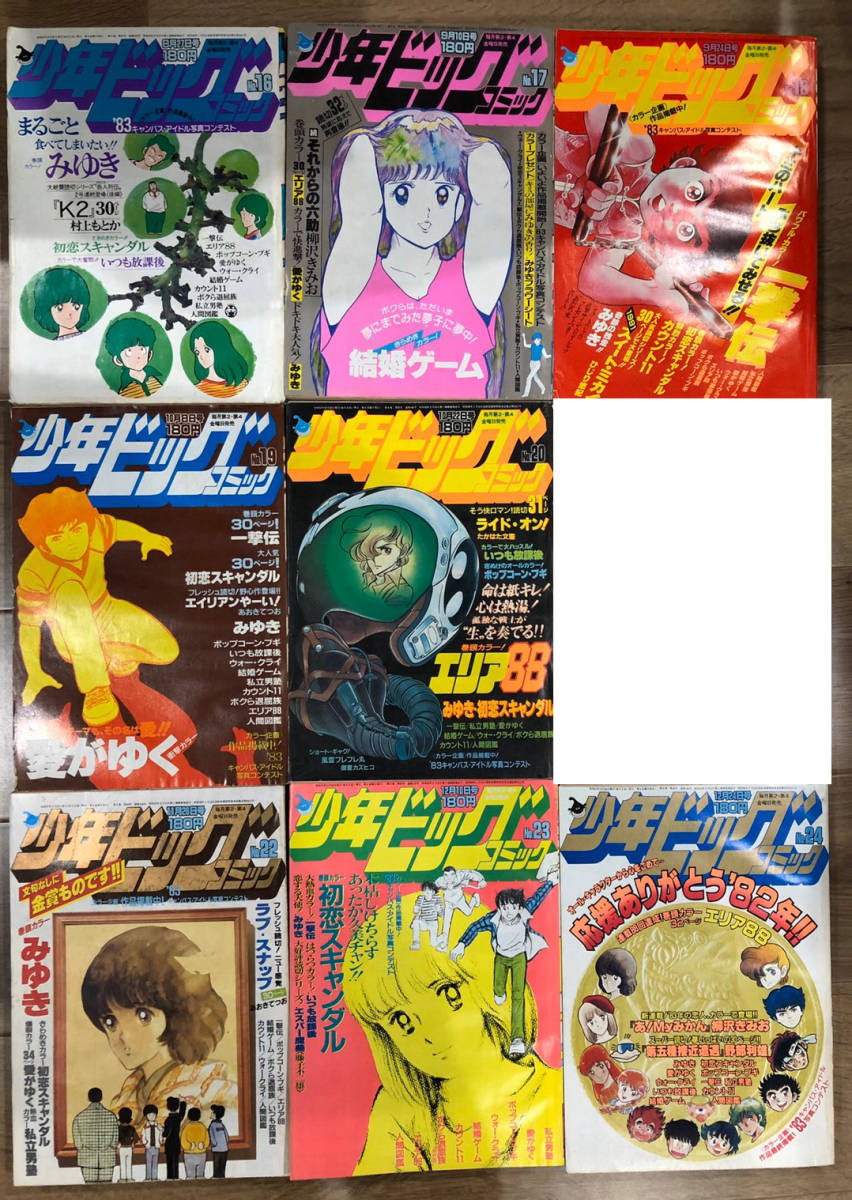 少年ビッグコミック 1982年4号～20号、22～24号 20冊セット 新谷かおる