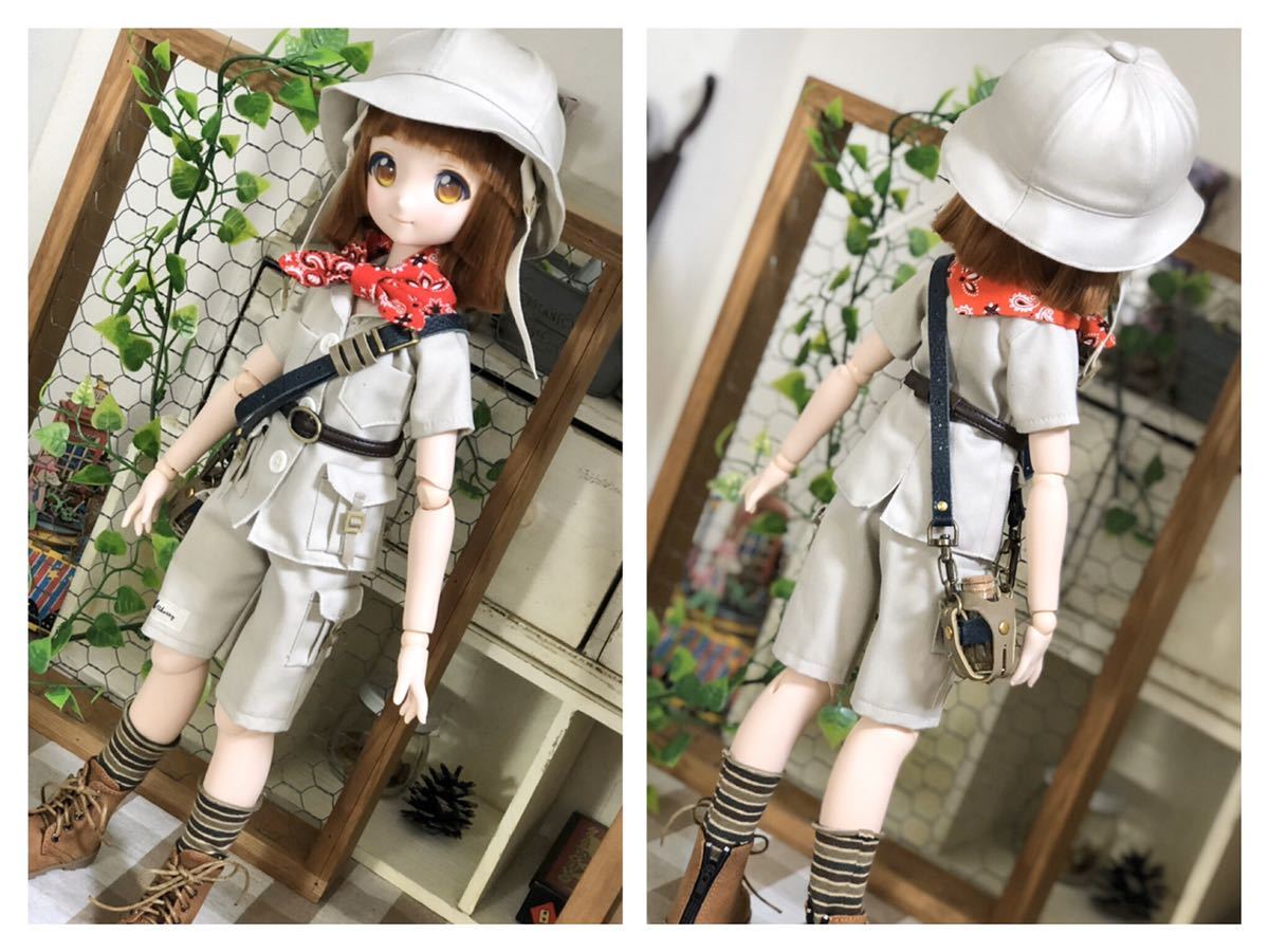 Chilledcherry 60センチドールサイズ スチームパンク風探検服と帽子のセット ブラウン Www Muevetec Mx