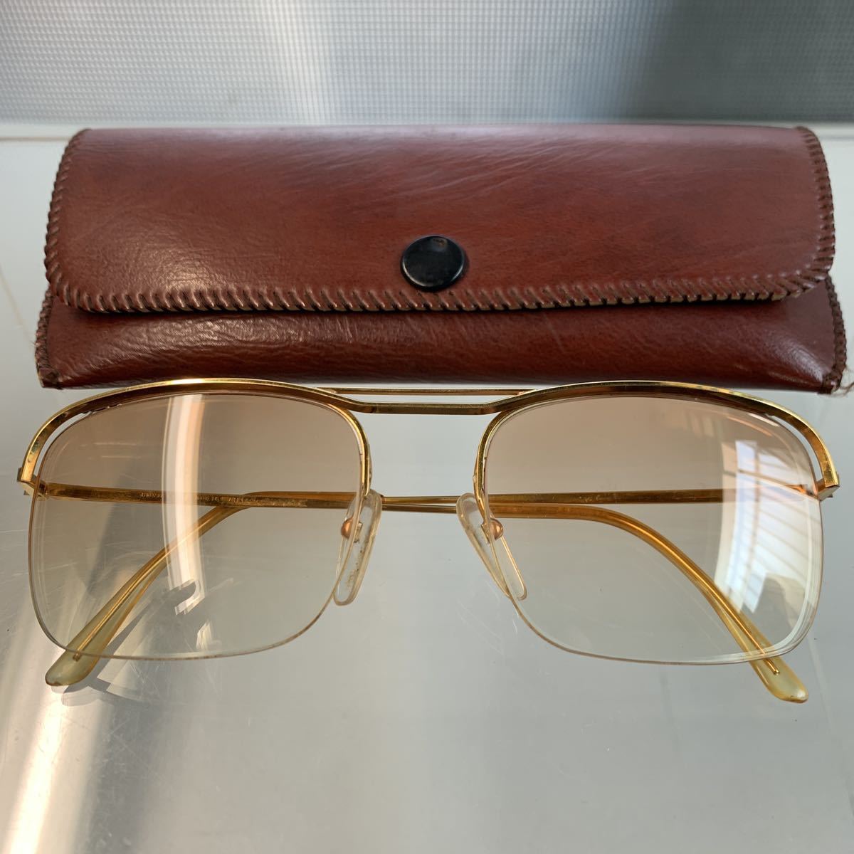 ヴィンテージ HOYA ESSEL メガネ 14k 14金