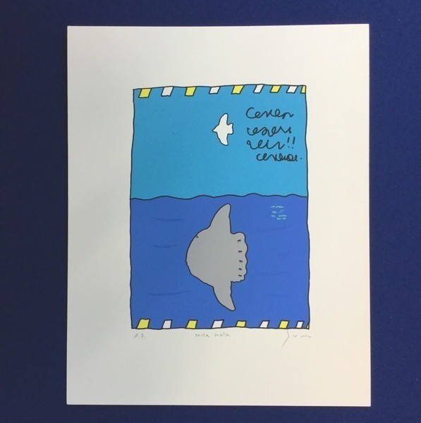 225 高畠純 Mola Mola サイン入り 原画 絵本作家 直筆 かもめ マンボウ イラスト デザイン アクリル の落札情報詳細 ヤフオク落札価格情報 オークフリー スマートフォン版