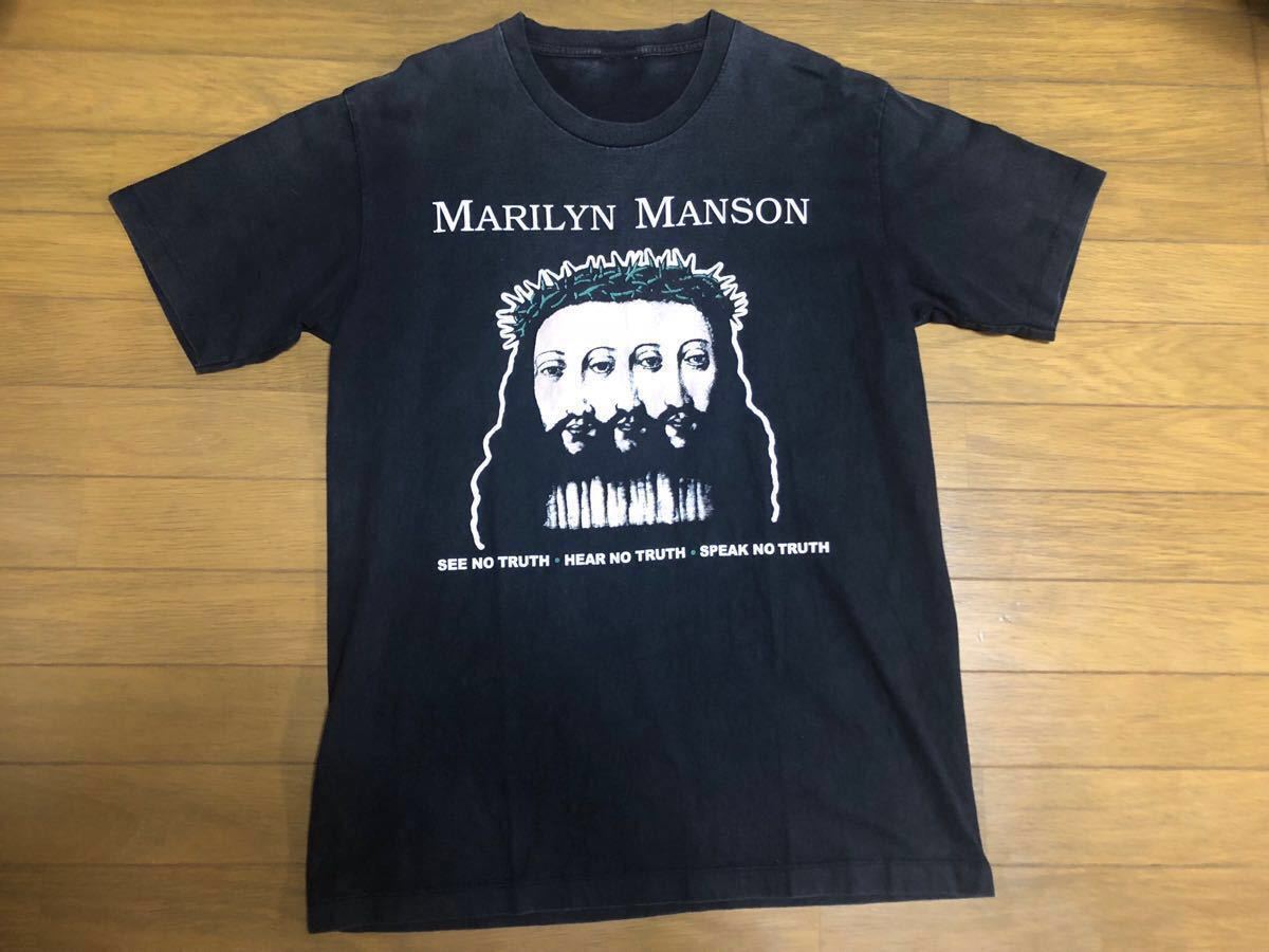 レア ジャスティンビーバー着用 Marilyn Manson ヴィンテージ Tシャツ