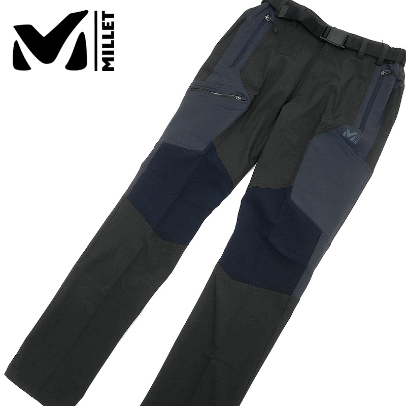 新品□MILLET ミレー フランス発 SLIM FIT 撥水 ストレッチ ロゴ刺繍