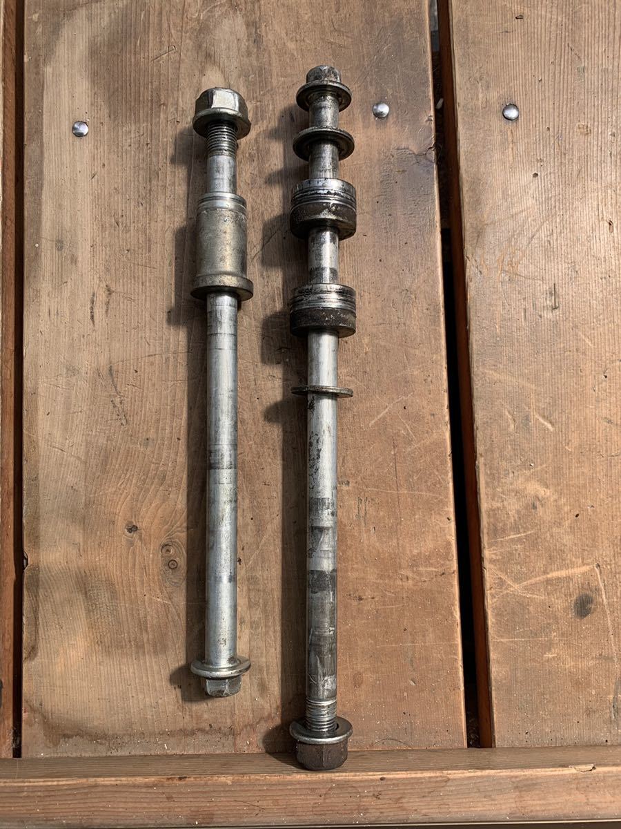 ホンダ Nsr50 純正 アクスルシャフト リアアクスル フロントアクスル シャフト 前期 後期 Nsr80 Honda Rs50 Mini Hrc Nsf100 Xr100 の落札情報詳細 ヤフオク落札価格情報 オークフリー スマートフォン版