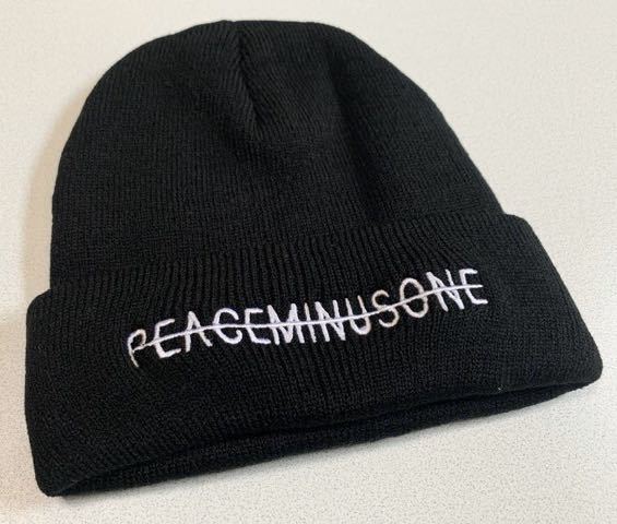 新品】peaceminusone ピースマイナスワン ニット帽 ビーニー ブラック