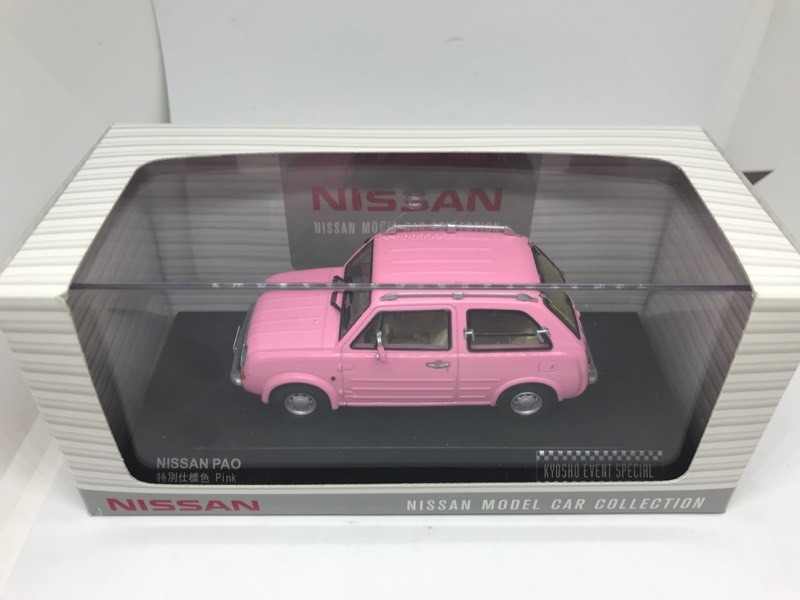 京商 1/43 日産パオ イベント限定特別仕様色/ピンク モデルミニカー 京商 1/43 日産パオ イベント限定特別仕様色/ピンク モデル