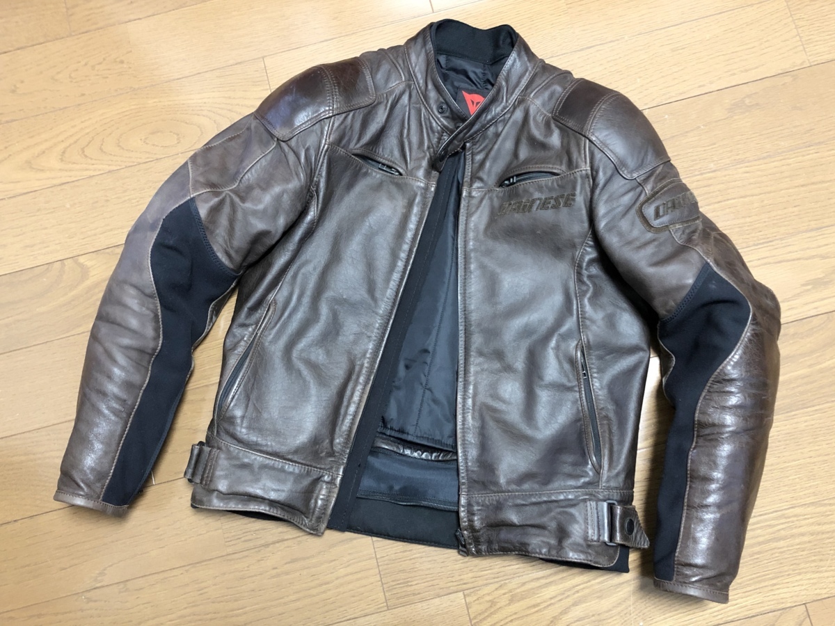 お買得□ダイネーゼ DAINESE 本革 G. R-TWIN PELLE ヴィンテージ加工  