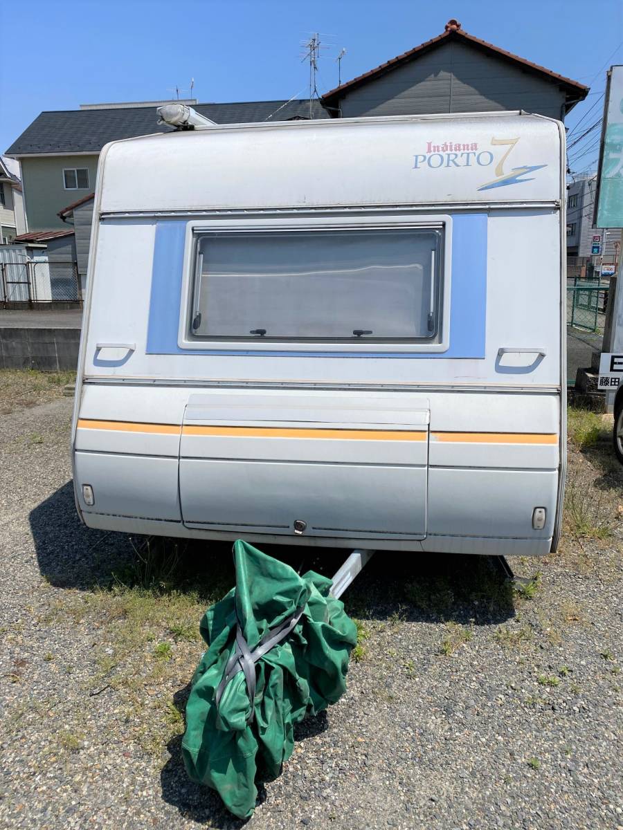 ｈ１２年 ワンオーナー インディアナ ポルト７ Indiana Porto キャンピングトレーラー 車検満タン 牽引免許不要 事務所や休憩所にも の落札情報詳細 ヤフオク落札価格情報 オークフリー スマートフォン版