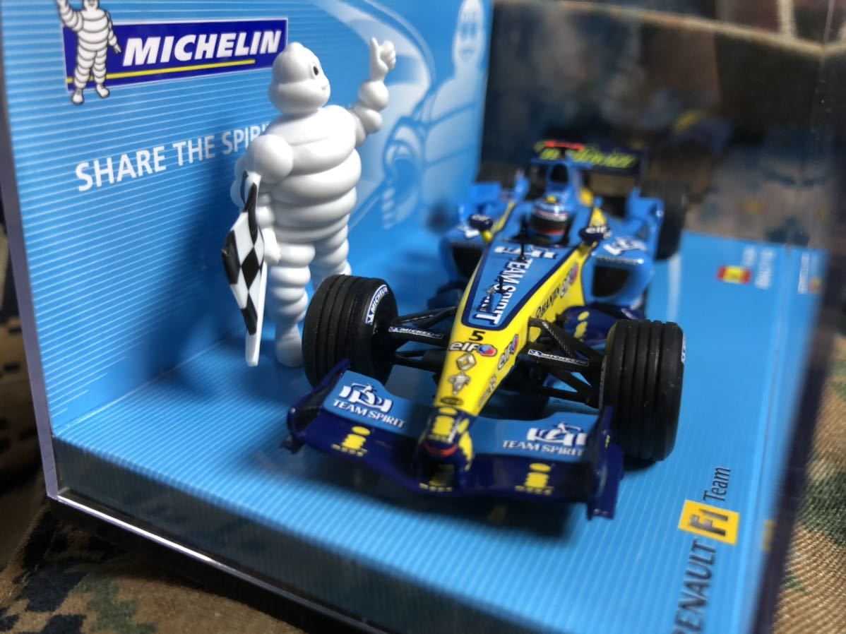 ミニチャンプス F1 2005 ミシュラン パッケージ ルノー R25 F.アロンソ