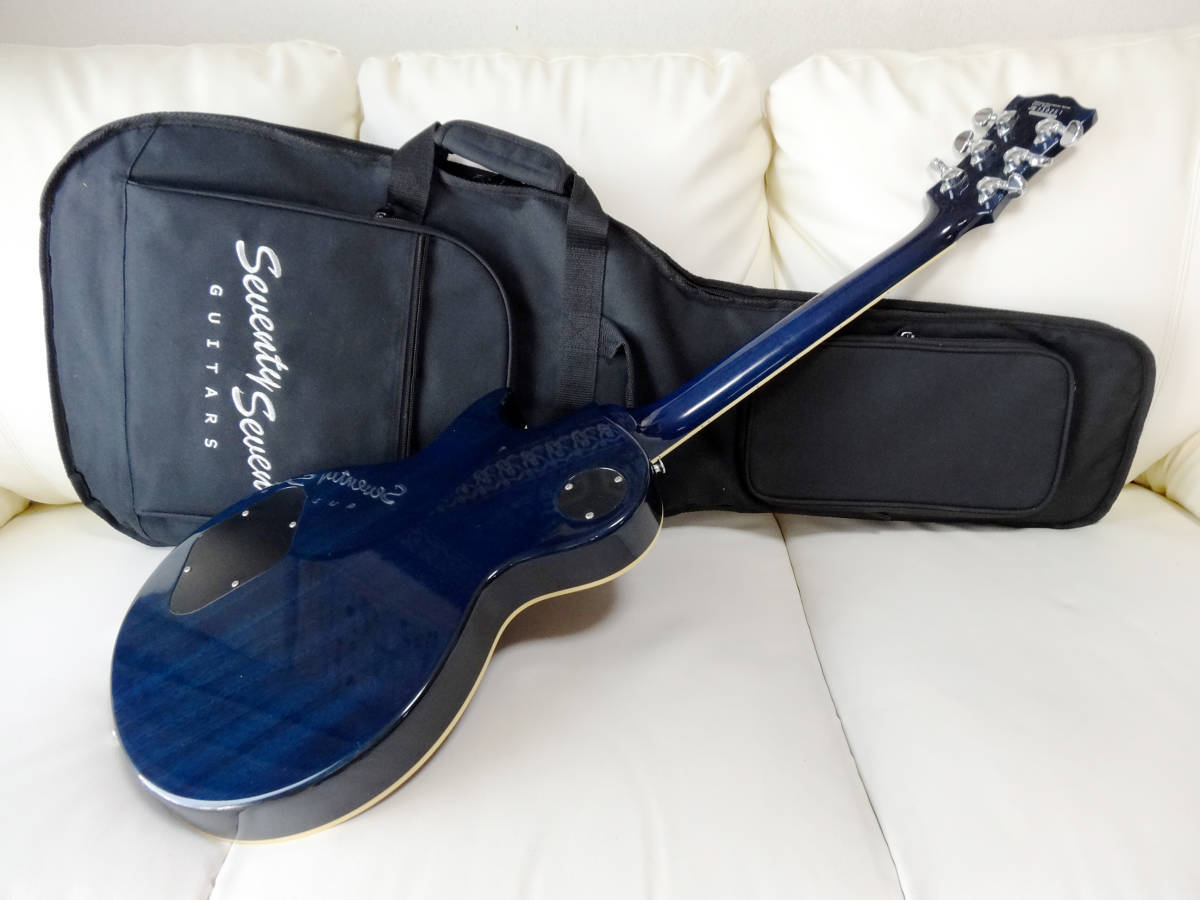 程度良し Seventy Seven Guitars Stk Ii Stb レスポール セミホロウ 工房でフレットすり合わせ アース半田付け手直し ポット点検済 の落札情報詳細 ヤフオク落札価格情報 オークフリー スマートフォン版