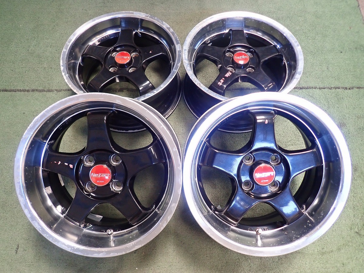 WORK ワーク Nezart 15×6.5J+38 100-4H 中古品4本（ワークNezart 