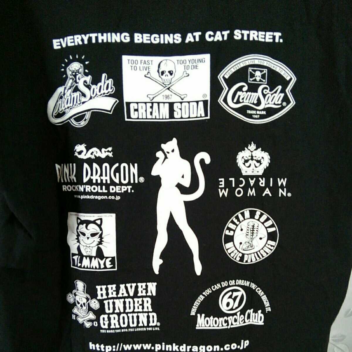 クリームソーダ Cream Soda ピンクドラゴン Pink Dragon テイミー Temmye 67motorcycle Club 1967 Tシャツ Lサイズ の落札情報詳細 ヤフオク落札価格情報 オークフリー スマートフォン版