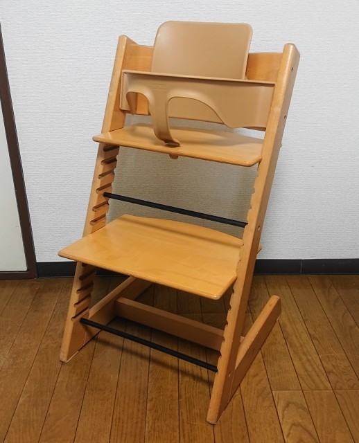 ストッケ　トリップトラップ　ナチュラル　ベビーセット付　S/N3 楽天市場】【正規品】 ストッケ トリップトラップ ベビーセット