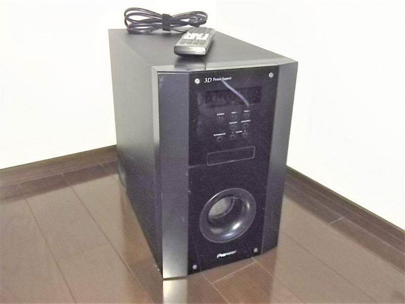 サラウンドアンプ内蔵サブウーファー Pioneer SX-SWR1 リモコン付属