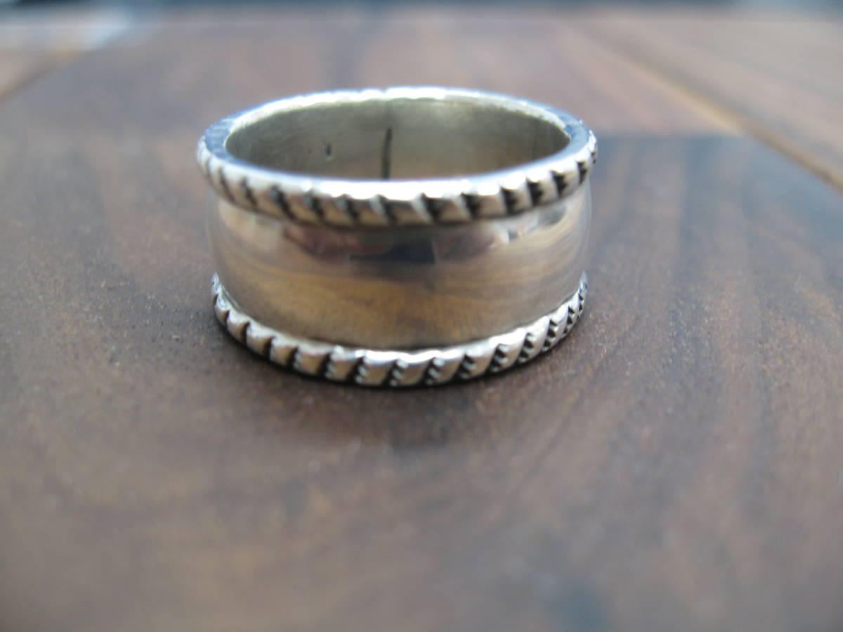 Navajo Quaid Shorty リング ペリーショーティー Stamped Coin Silver