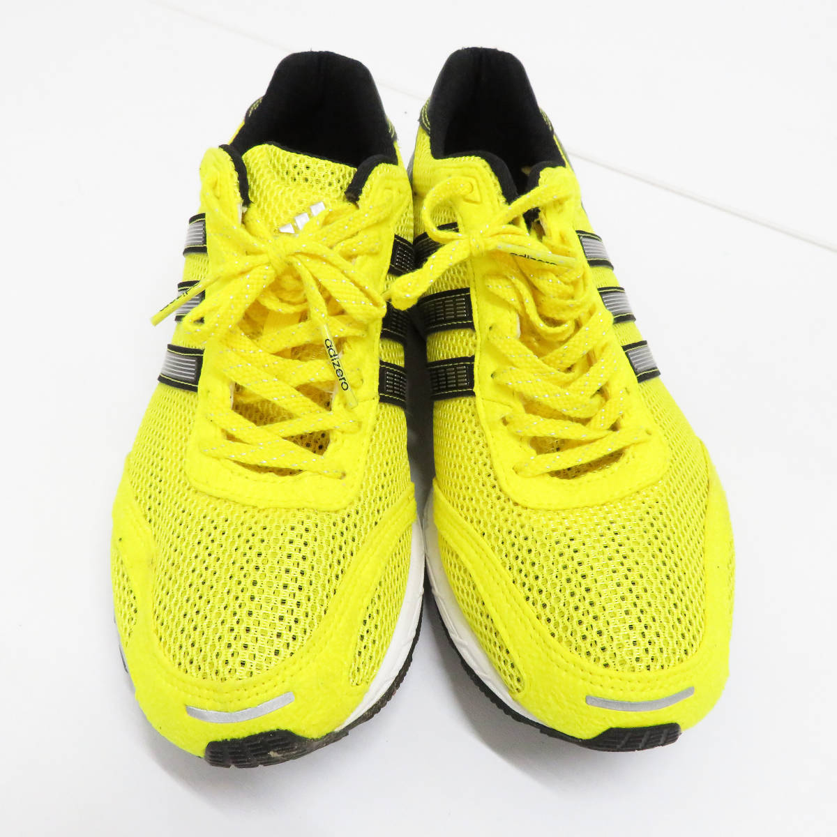 格安 1000円 Adidas アディダス Adizero Japan ランニング シューズ イエロー系 サイズ27 マラソン ジョギング トレーニング Y638 の落札情報詳細 ヤフオク落札価格情報 オークフリー スマートフォン版