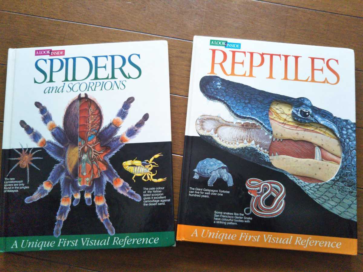 透かして見る蜘蛛と爬虫類図鑑2冊セット Uniquevisualreference 中古洋書 Spiders Reptiles の落札情報詳細 ヤフオク落札価格情報 オークフリー スマートフォン版