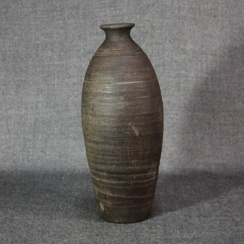 ブラック系大人の上質 時代 南蛮焼 荒焼 鬼の腕 焼締 徳利 酒器 花入 ...