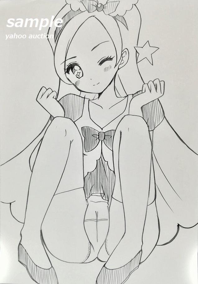 新品 手描きイラスト キラキラ プリキュアアラモード キラ星シエル B5 ウインク 鉛筆画 プリキュア イラスト パルフェ の落札情報詳細 ヤフオク落札価格情報 オークフリー スマートフォン版