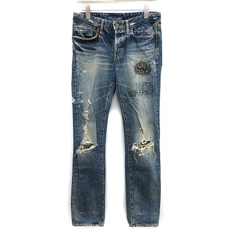 ●古着ヒステリックグラマー メタルウォーリーアーペイントストレートデニム W30 ヒステリックグラマー HYSTERIC GLAMOUR HG デニム ジーンズ パンツ