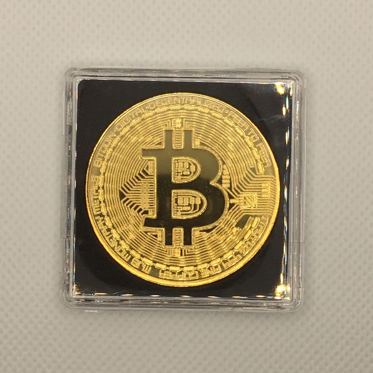 激レア BTC ビットコイン メダル 仮想通貨 ローズゴール...