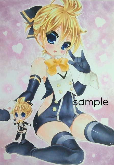 同人手描きイラスト 鏡音レン/検 初音ミク ボカロ