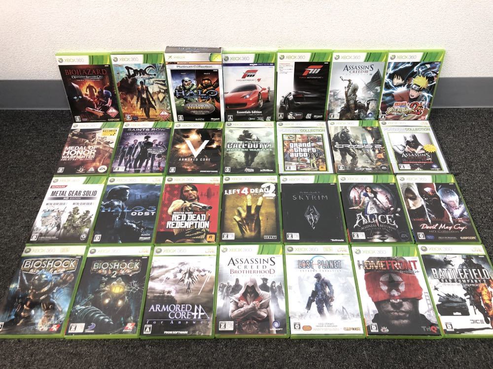 Xbox360 ゲームソフト 28本セット メタルギア バイオ アサシンクリード グラセフ Cod Skyrim ナルト その他 Reref の落札情報詳細 ヤフオク落札価格情報 オークフリー スマートフォン版