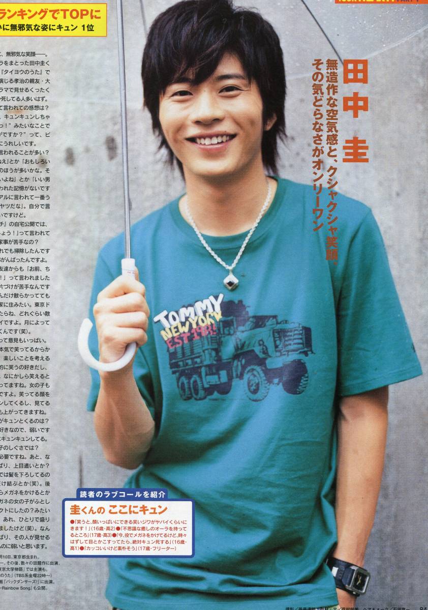 絶版／ JUNON 2006☆田中圭 斎藤工 中村倫也 綾瀬はるか 成宮寛貴 新垣