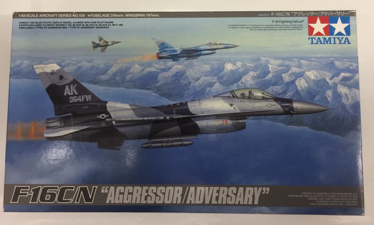 タミヤ 1/48 F-16 ファイティングファルコン (アグレッサー) 電