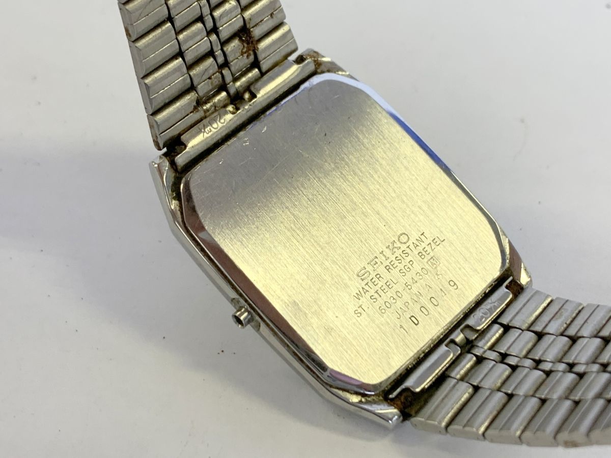 M154 K4 1477 Seiko セイコー スクエア 6030 5430 スクエア メンズ クオーツ 不動 腕時計 現状品 の落札情報詳細 ヤフオク落札価格情報 オークフリー スマートフォン版