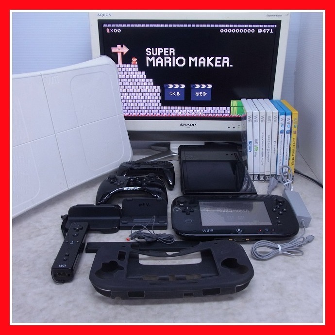 動作品 Wiiu 32gb 本体 クロ Wiiリモコン センサーバー Proコントローラ 等 ソフト6本 まとめてセット 任天堂 ニンテンドー の落札情報詳細 ヤフオク落札価格情報 オークフリー スマートフォン版
