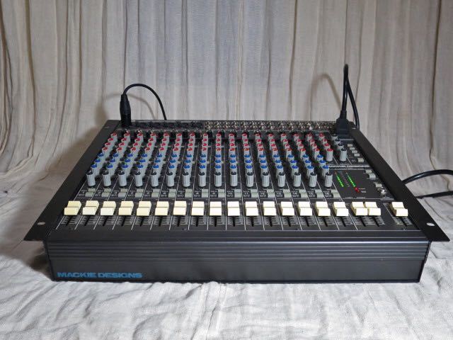 MACKIE 16chミキサー CR-1604 整備動作品 高音質 オプション付き 電源