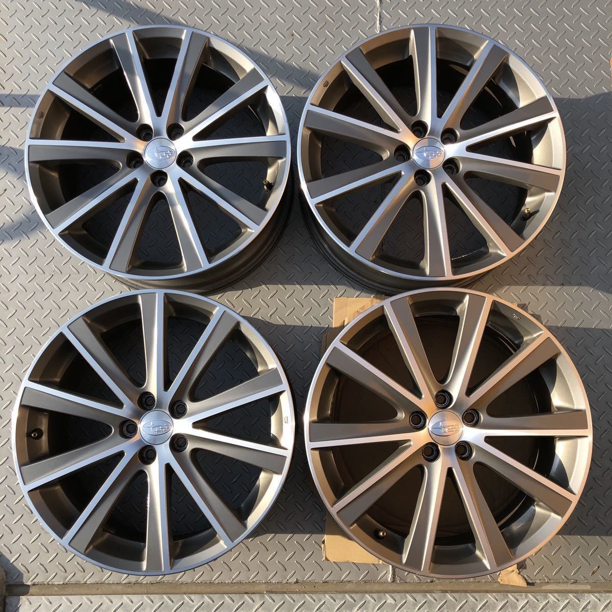 18インチ スバル 純正 BM/BRレガシィ アルミホイール 7.5J-18 off+55 