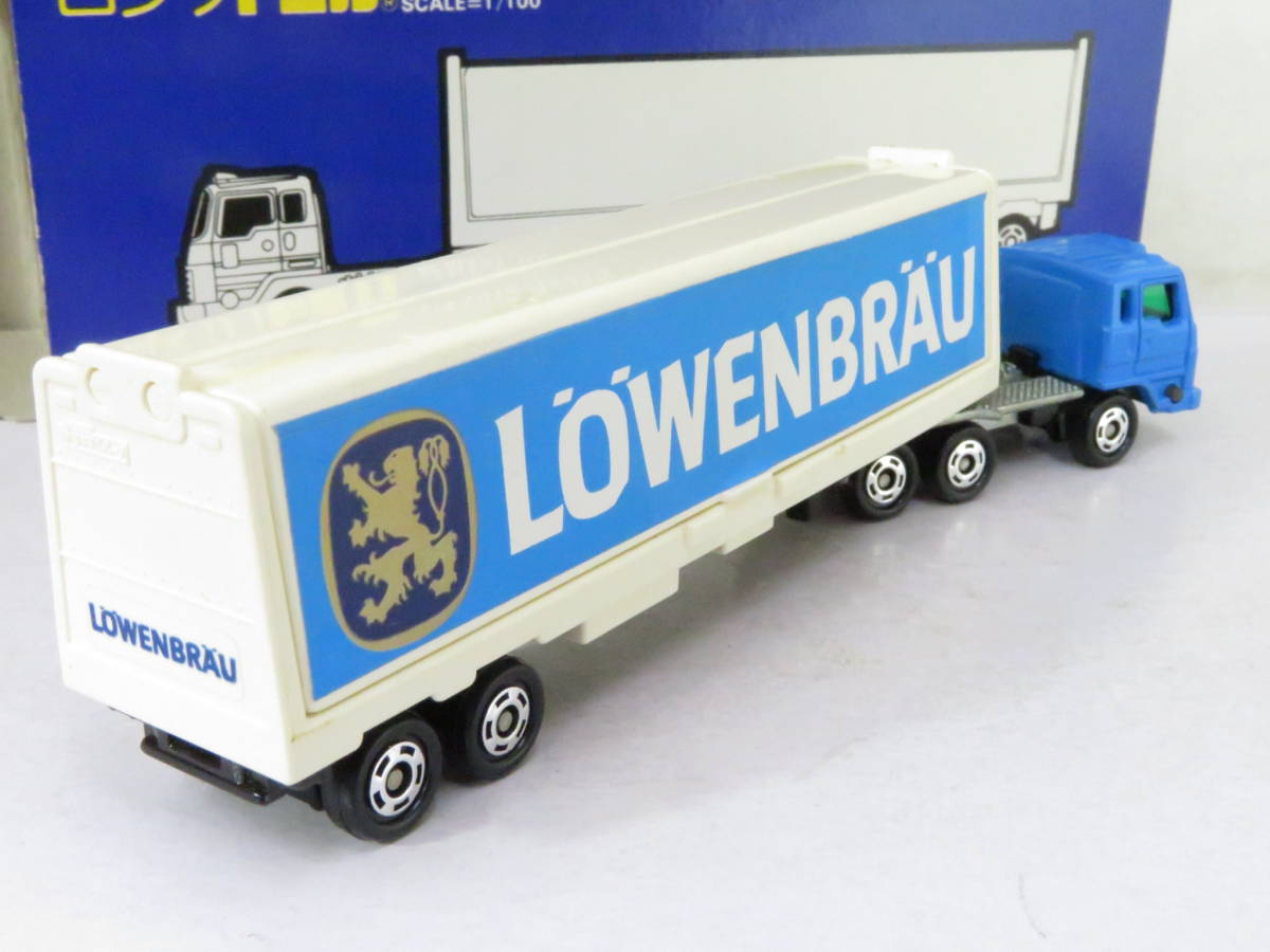 ロングトミカ いすゞ V12 ウイングルーフトレーラー LOWENBRAU ロングトミカ ISUZU V12 LOWENBRAU いすゞ ウィングルーフトレーラ 箱
