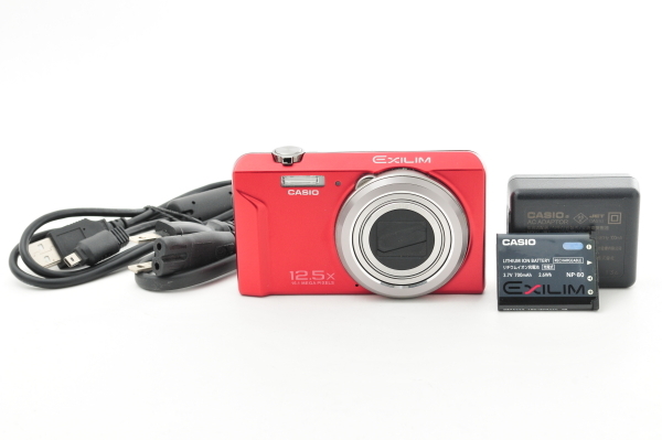 CASIO EXILIM EX-ZR200デジカメ　カシオ　レッド CASIO EXILIM EX-ZR200 カシオ コンデジ レッド
