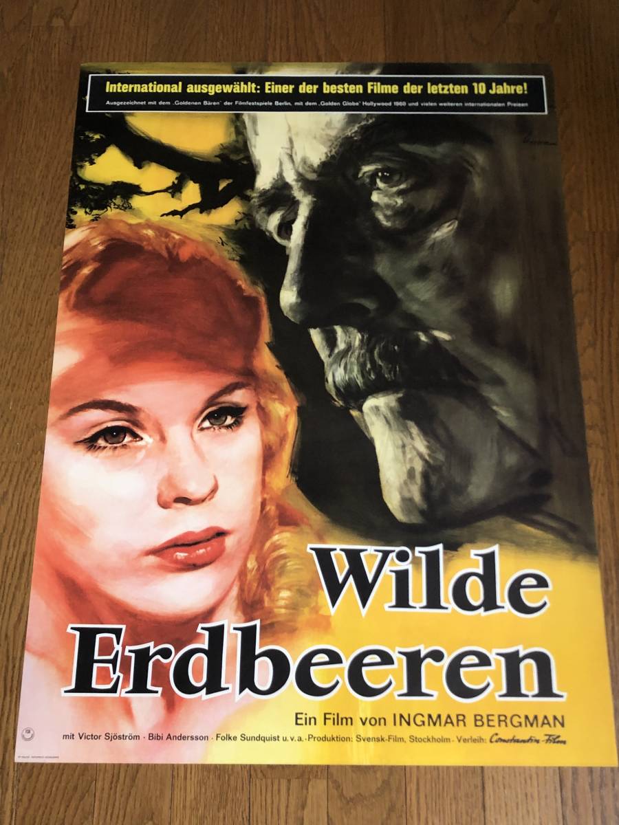 ベルイマン 野いちご 西ドイツ版ポスター 両面デザイン 当時物 Ingmar Bergman イングリッド チューリン マックス フォン シドー の落札情報詳細 ヤフオク落札価格情報 オークフリー スマートフォン版