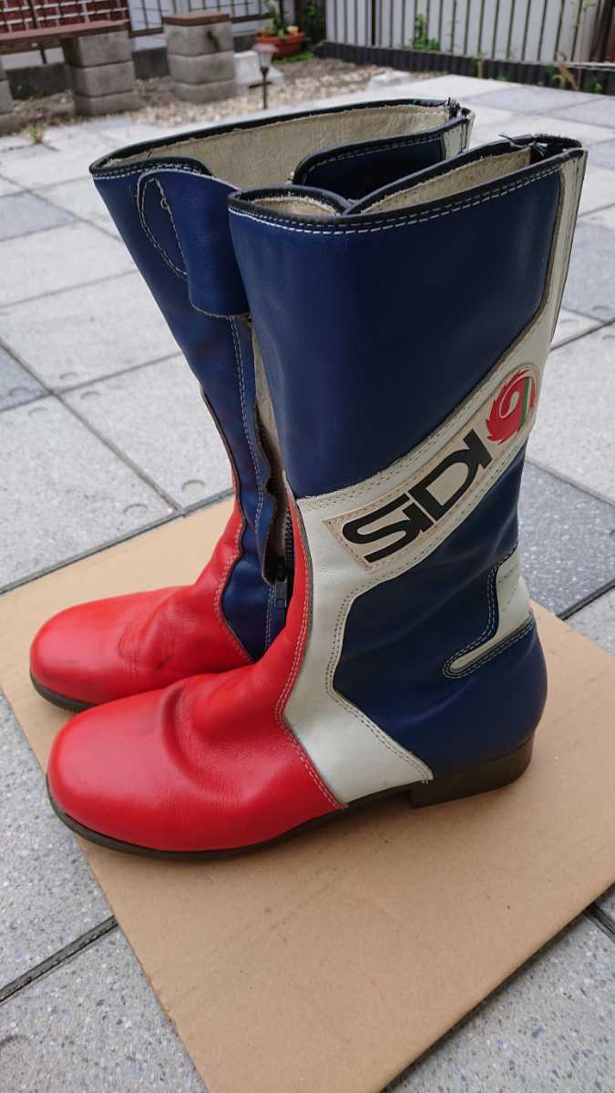 SIDI レーシングブーツ 当時物 新古品 旧車 イタリア製 高かっ 