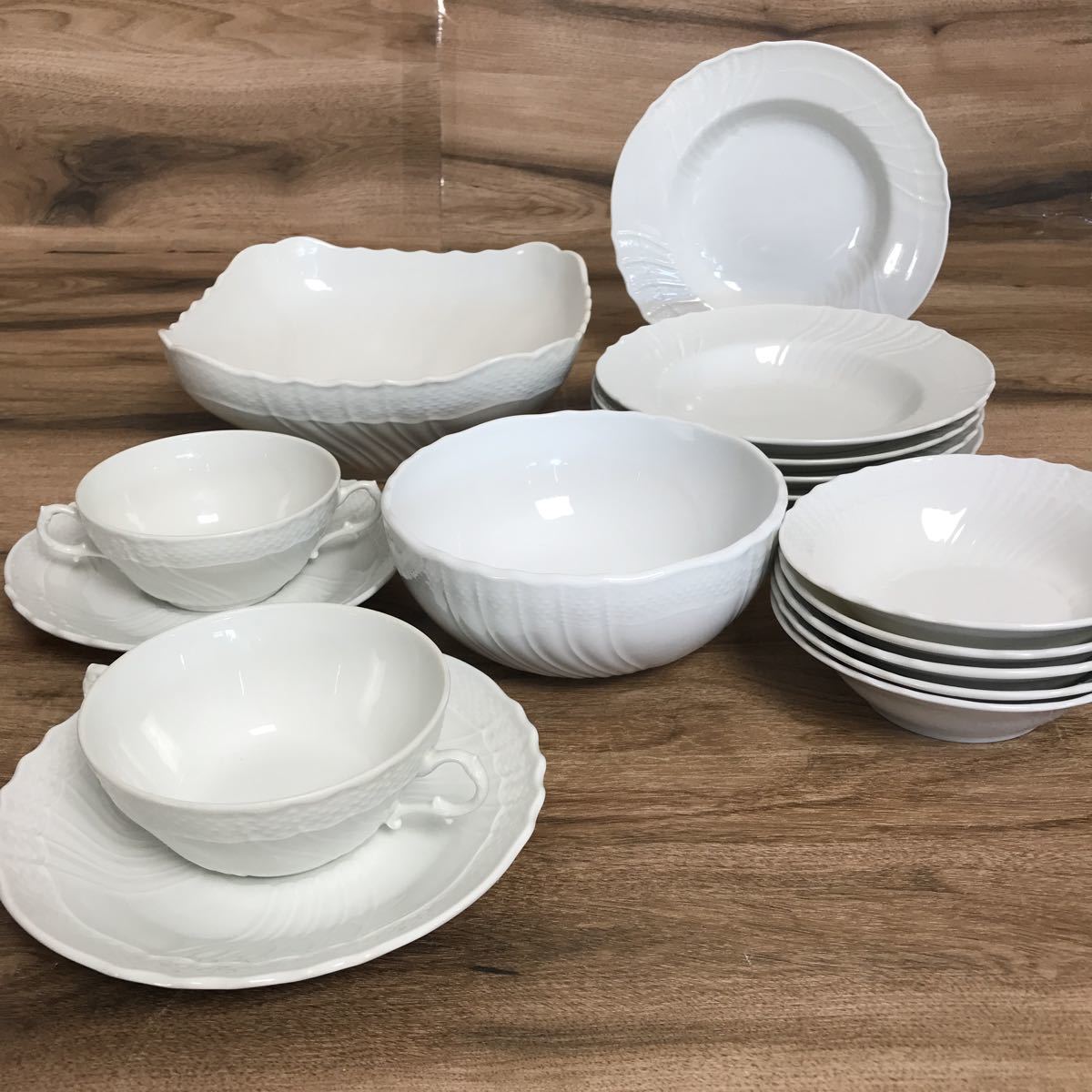 リチャードジノリ ベッキオホワイト プレート(26.5㎝) 5セット ジノリ ベッキオホワイト 26プレート×5 ベッキオホワイト | 洋食器の