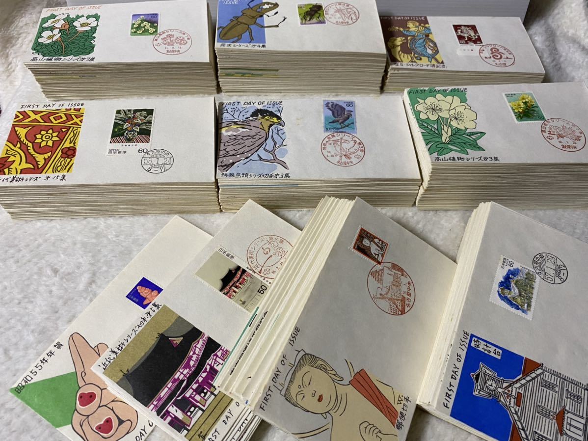 切手　初日カバー　アルバム入り　スタンプ付き　100枚　昭和レトロ　コレクション 切手 初日カバー アルバム入り スタンプ付き 100枚 昭和レトロ