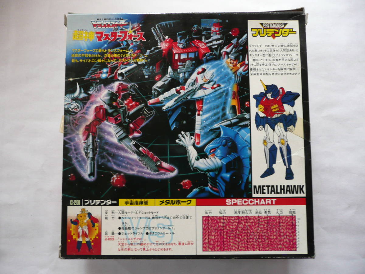 希少 当時モノ)トランスフォーマー C-201 プリテンダー メタルホーク 