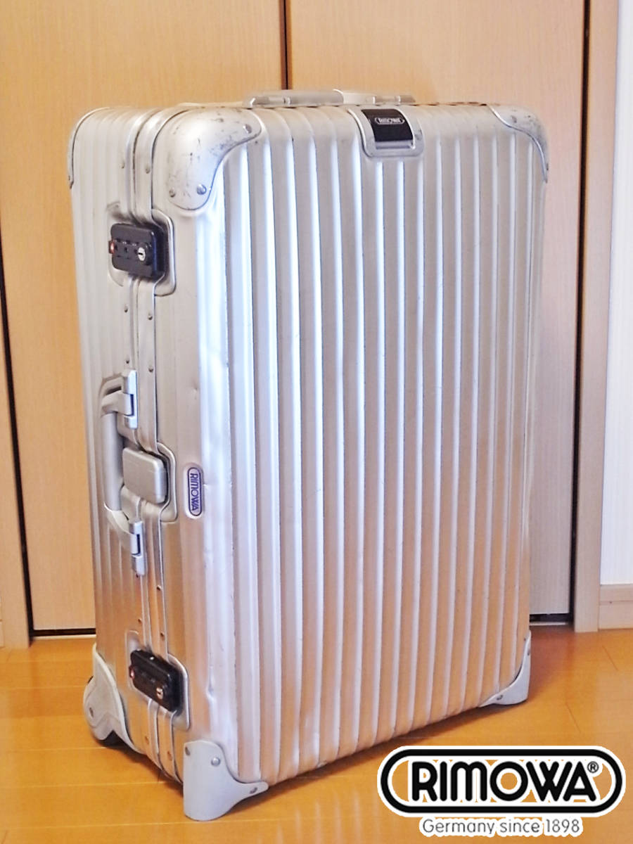 ◇リモワ TOPAS/トパーズ 機内持込可サイズ◇メンテナンス・クリーニング済み RIMOWA リモワ キャリーケース TOPAS CABIN TITANIUM トパーズ