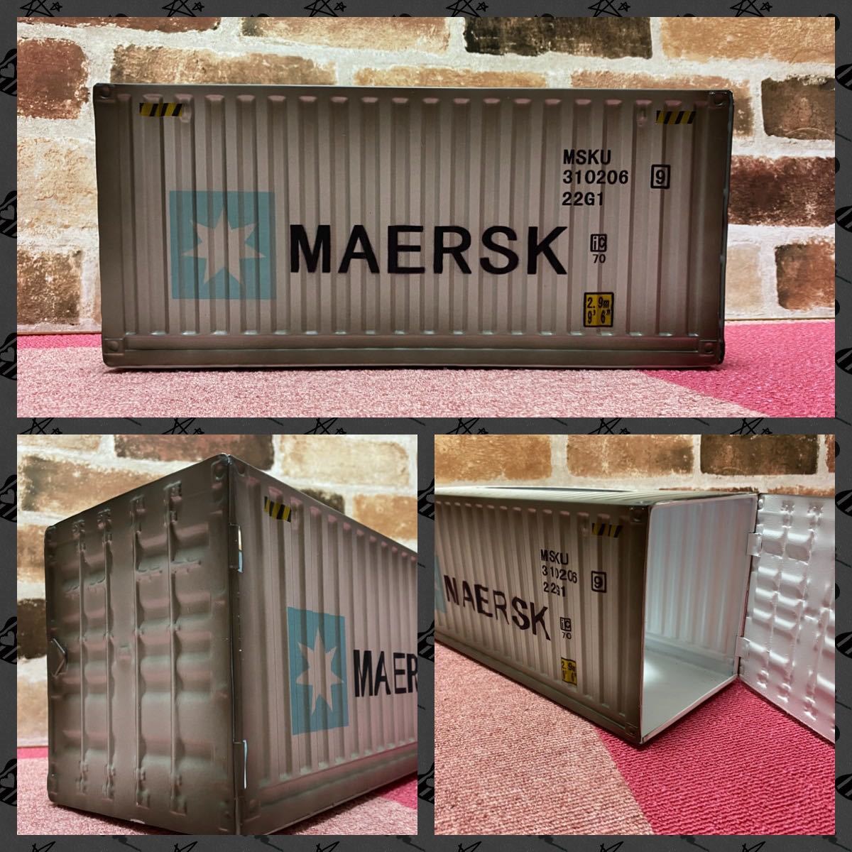 新品】MAERSK コンテナ ティッシュケース アンティーク 新品】MAERSK コンテナ ティッシュケース アンティーク