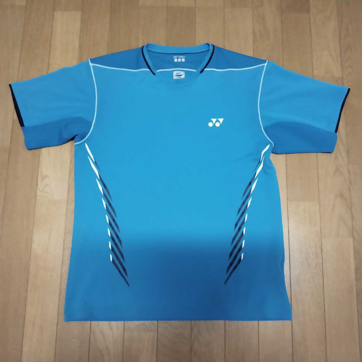 富岡高校 バドミントンシャツ 青 Lサイズ 美品Lサイズヨネックス