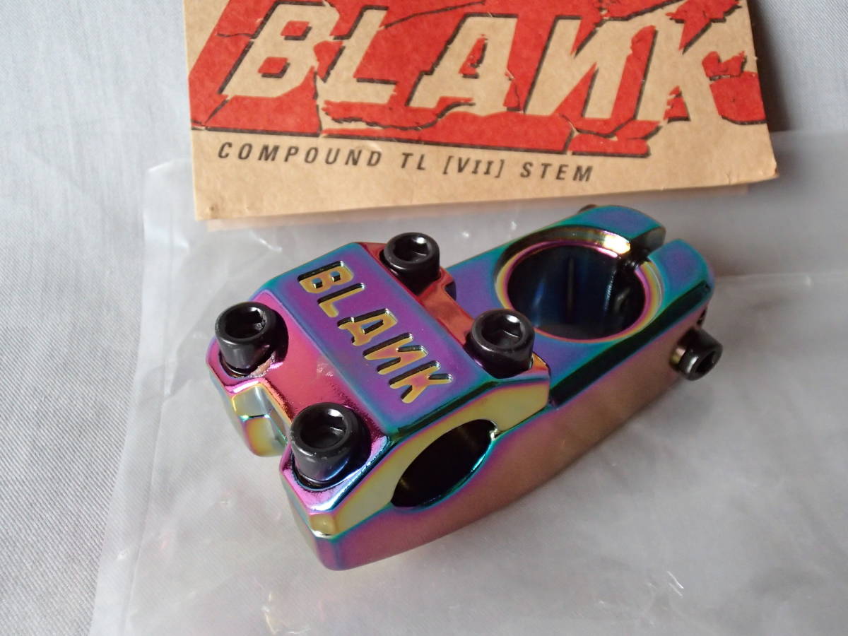 Blank - Compound TL BMX ステム (レインボー) 50mm Yahoo!オークション - Blank - Compound TL BMX ステム Black 50mm 22.