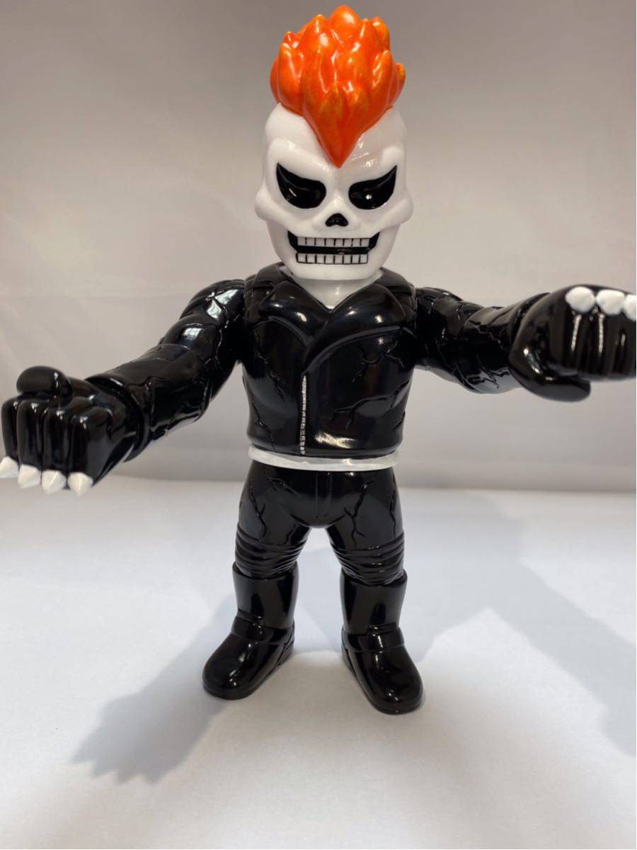 ゴーストライダー　marvel メディコムトイ　新品　未開封品　美品　激レア‼︎ ゴーストライダー ヒキダシトイ マーベル MARVEL ソフビ realhead