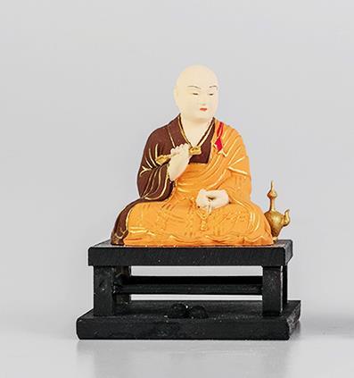 総檜材 木彫仏像 仏教美術 精密細工 空海 弘法大師座像｜彫刻、オブジェ 