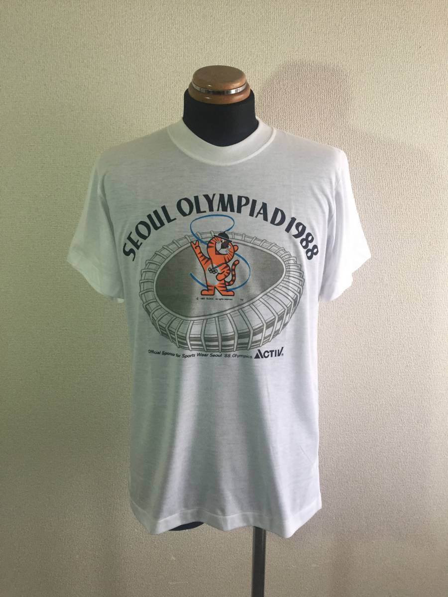 SEOUL '88】Tシャツ M/L相当 ソウル五輪 オリンピック ホドリ 虎